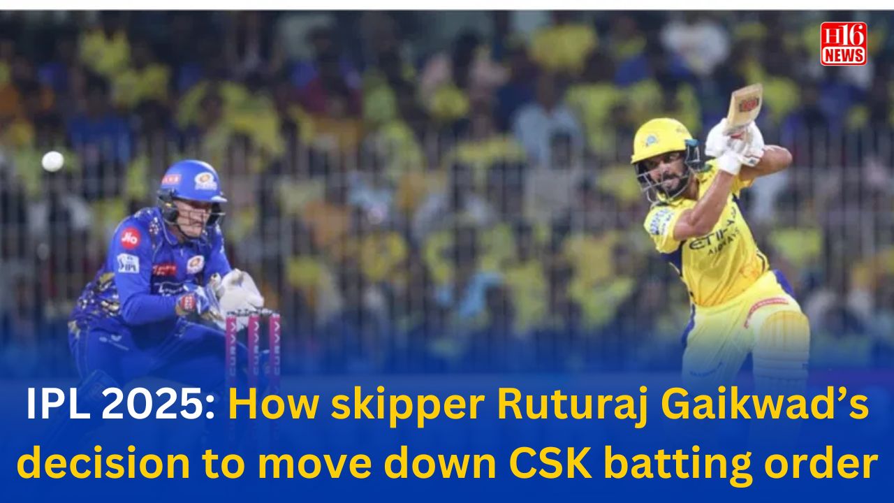 IPL 2025: How skipper Ruturaj Gaikwad’s decision to move down CSK batting order helped them beat MI